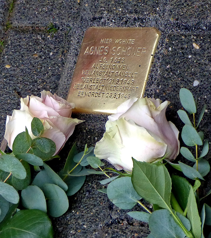 Stolperstein für Agnes Schöner in Würselen