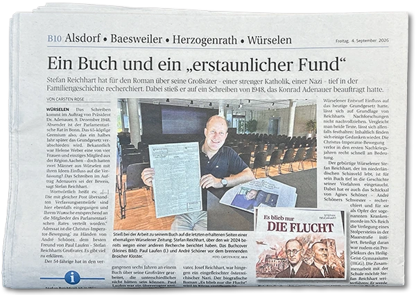 Aachener Zeitung: Ein Buch und ein unglaublicher Fund